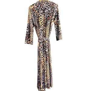 Coldesina Duster Women Leopard Prin Kimono Robe Size Small